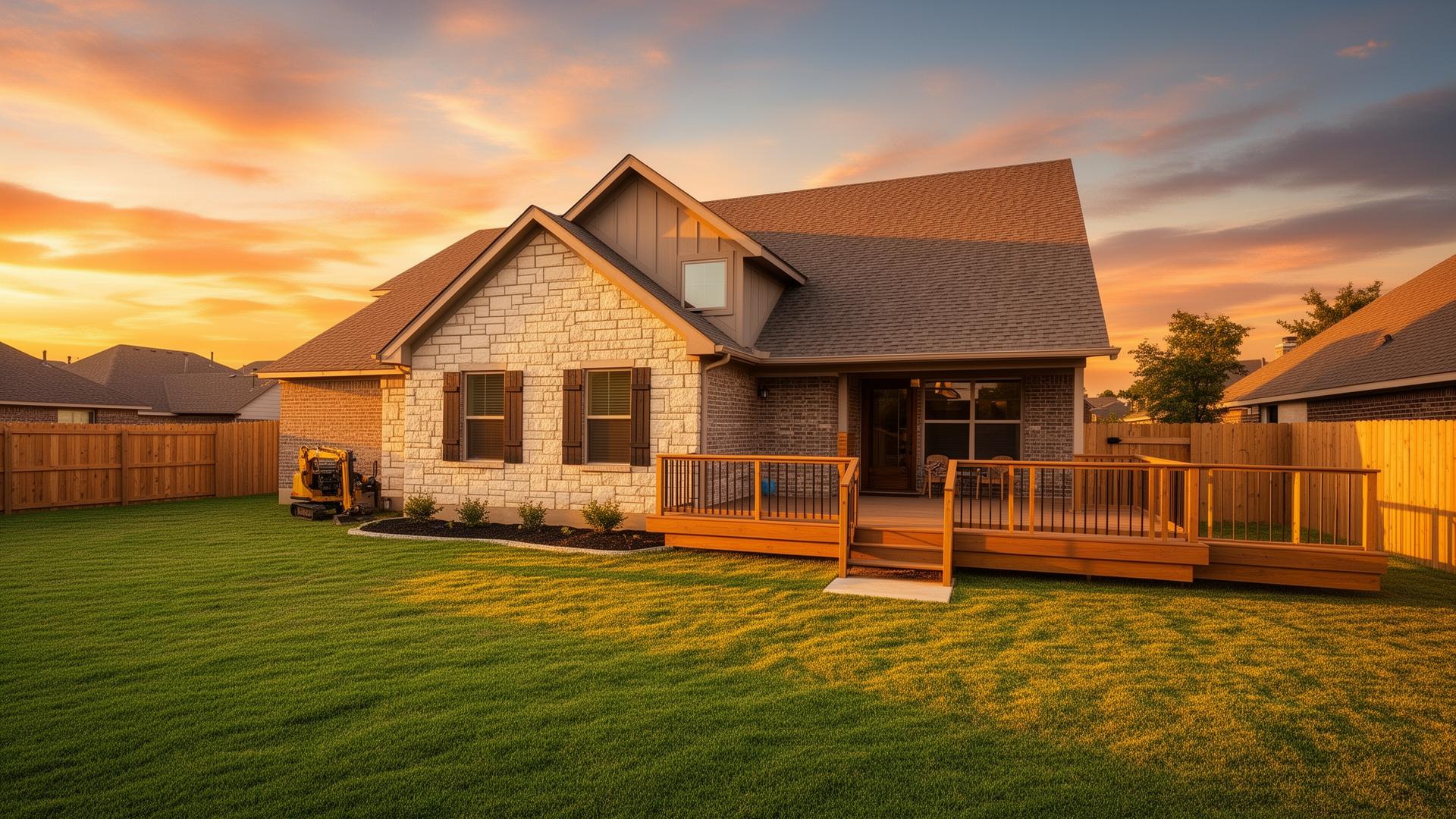 Beautiful renovated home in Shawnee, Oklahoma with new deck and landscaping